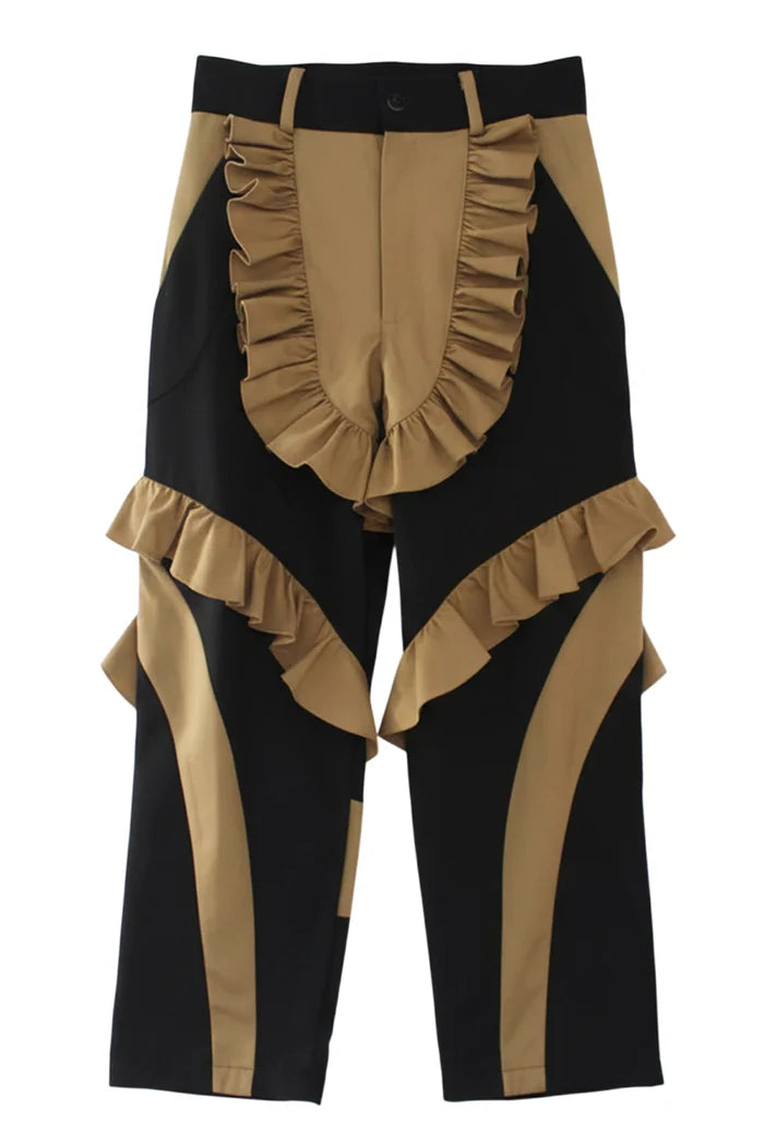 MOTO-RUFFLE PANTS