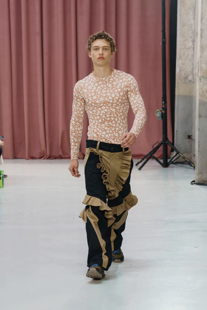 MOTO-RUFFLE PANTS