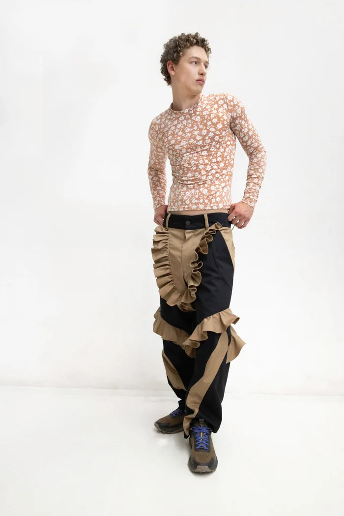 MOTO-RUFFLE PANTS