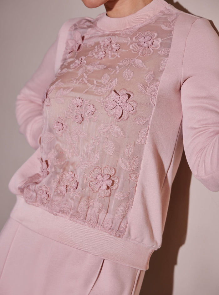 Nesoi Fleece Pink Top