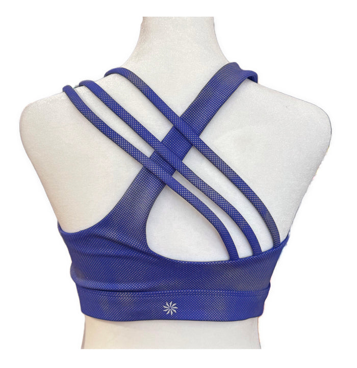 New Athleta Purple Train Free Reflective Bra D-DD MSP$55