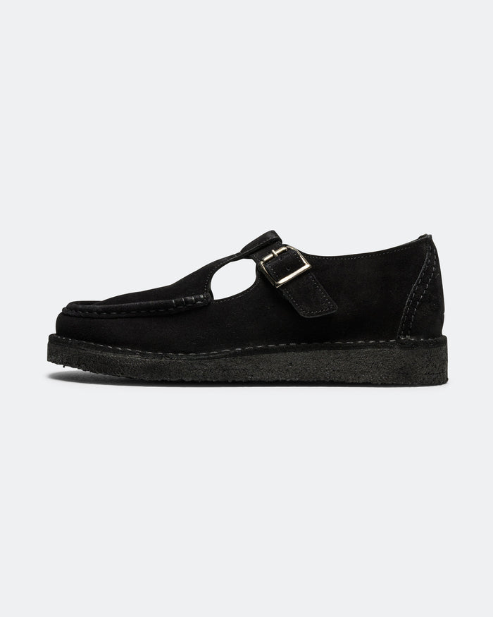 Nomad T-Bar - Black Suede