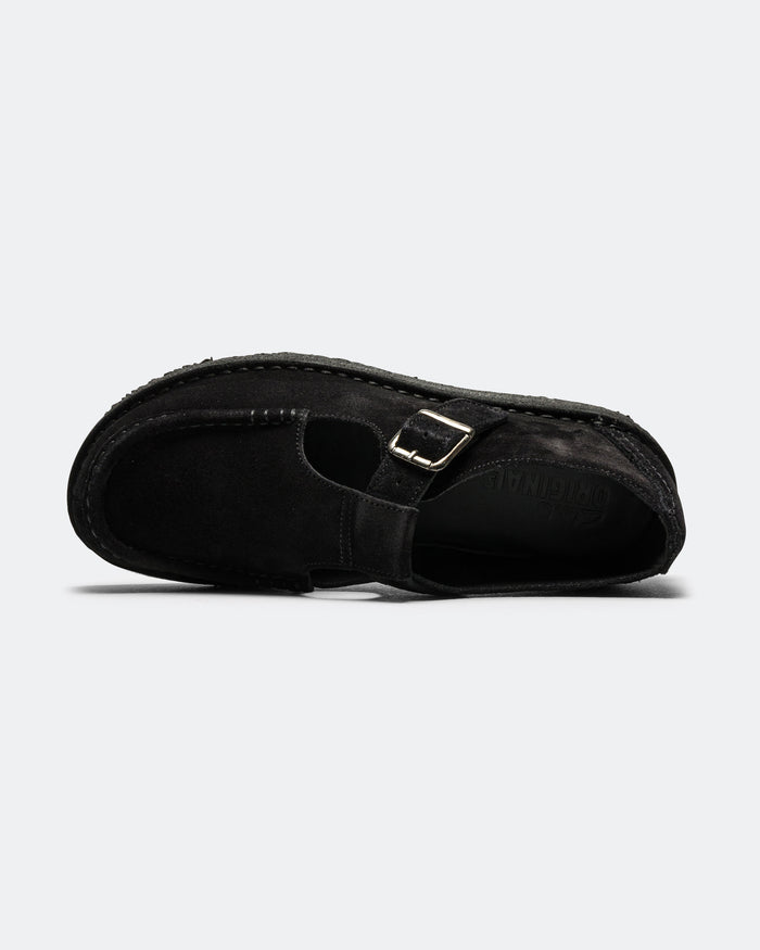 Nomad T-Bar - Black Suede