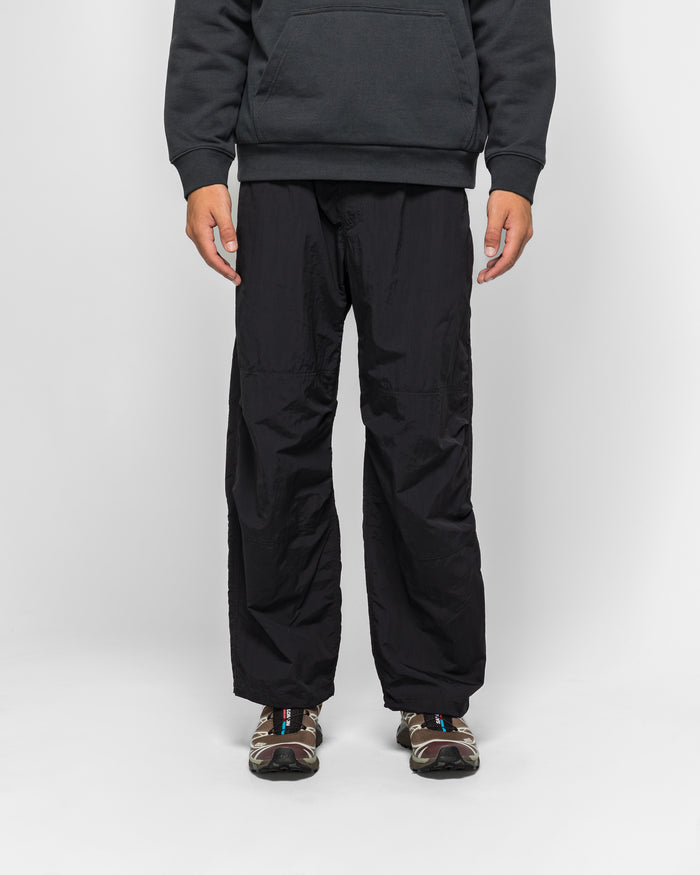 Nylon Paneled Trek Pant - Black