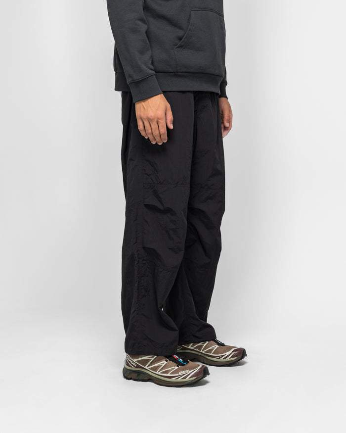 Nylon Paneled Trek Pant - Black