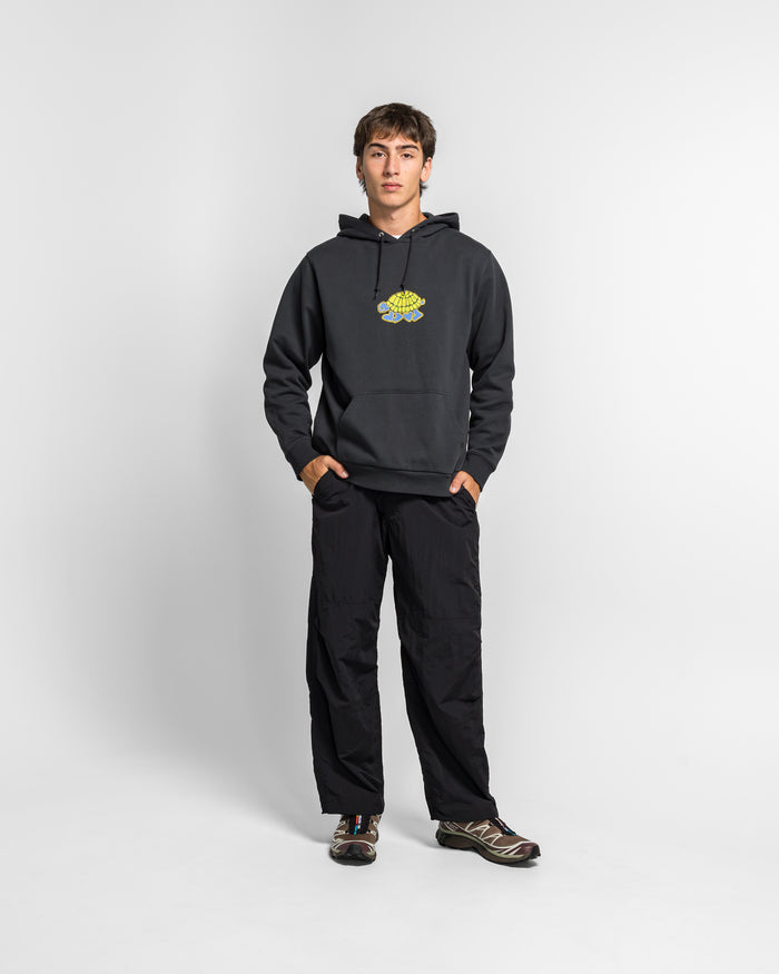 Nylon Paneled Trek Pant - Black