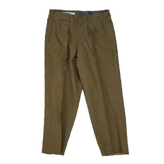 NZ Army 1970s Service Dress Trousers - 73cm, Small - New Zealand Army Surplus - Dress Trousers