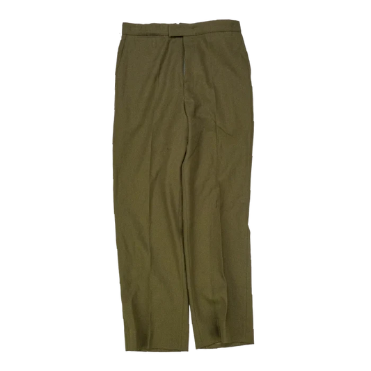 NZ Army 1970s Service Dress Trousers - 80cm, Medium - New Zealand Army Surplus - Dress Trousers