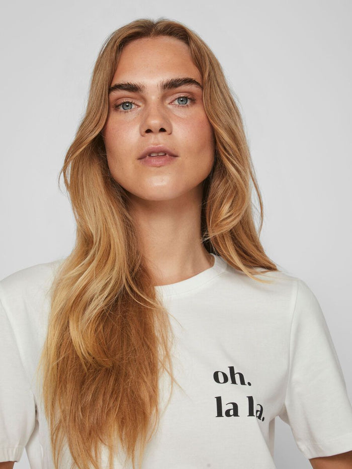 OH LA LA T-SHIRT (CLOUD DANCER)