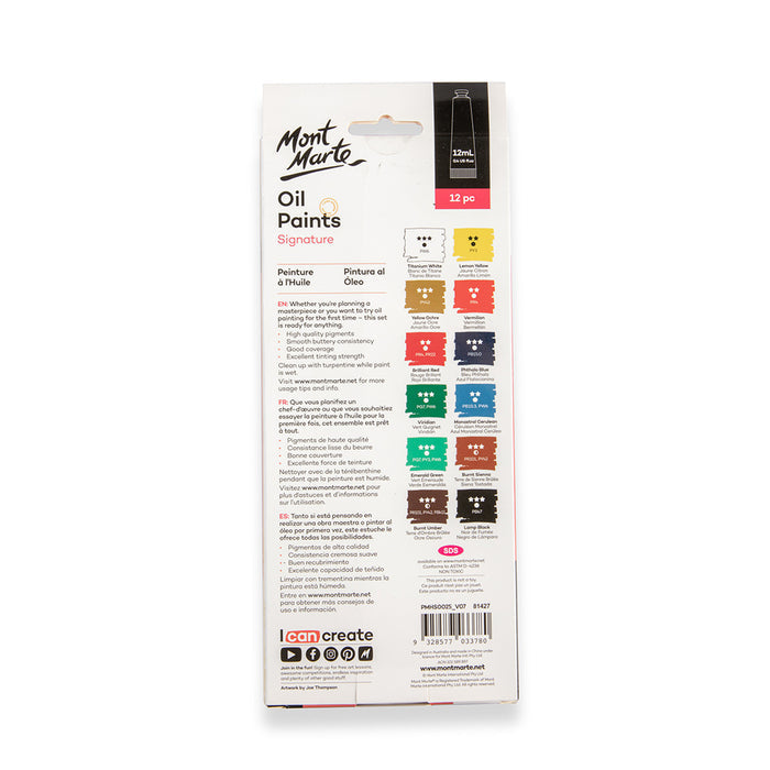 Oil Paints Signature 12pc x 12ml