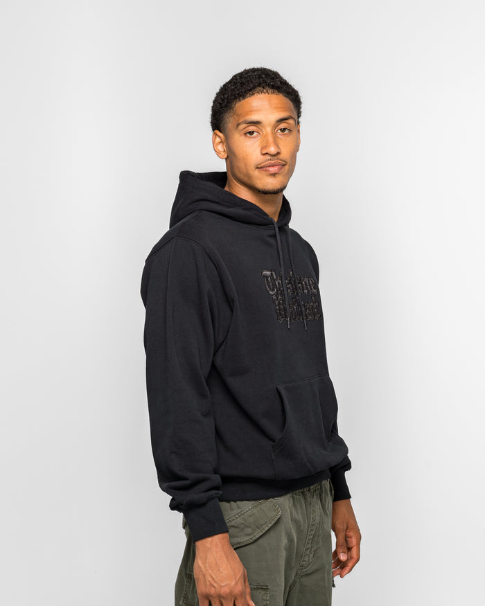 Old English Logo Hoodie - Black