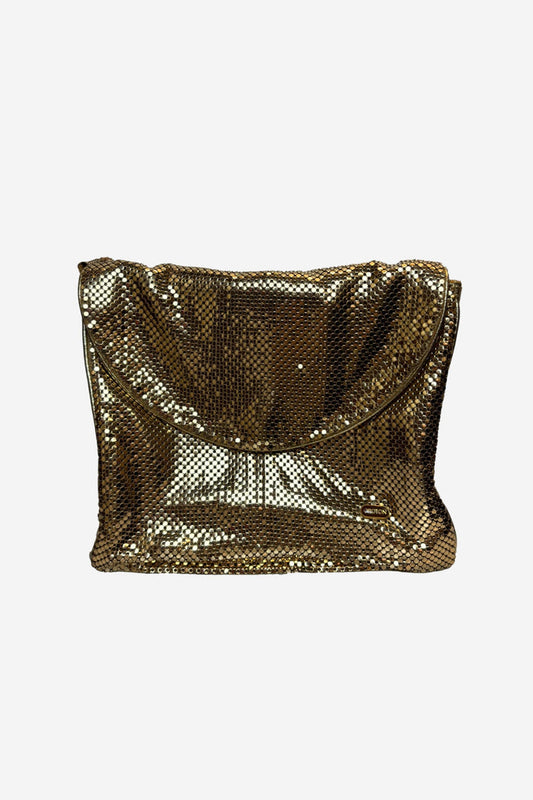 Oroton Gold Mesh Crossbody Bag image 0