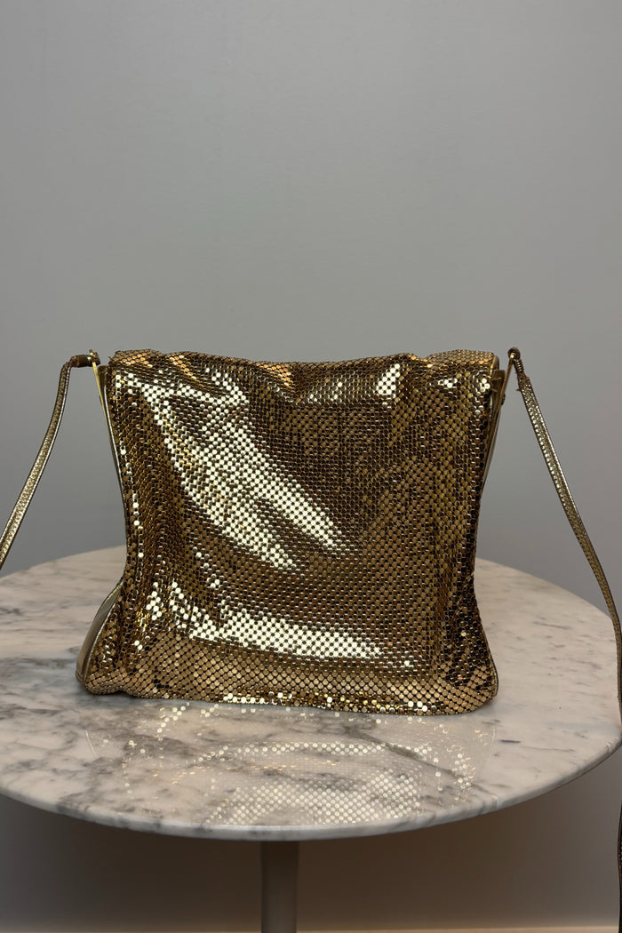 Oroton Gold Mesh Crossbody Bag image 2