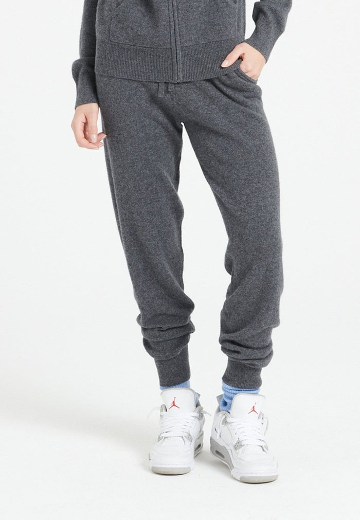 Pantalon cachemire gris anthracite femme - LILLY 11