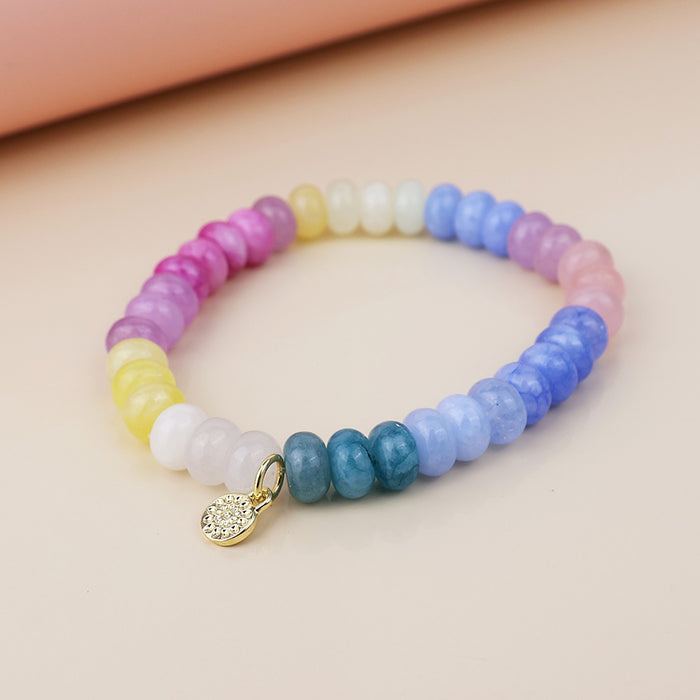 Pastel Brights Rainbow Stone Bracelet