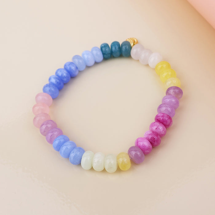 Pastel Brights Rainbow Stone Bracelet