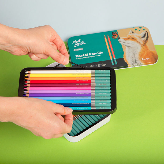 Pastel Pencils 24pc in Tin