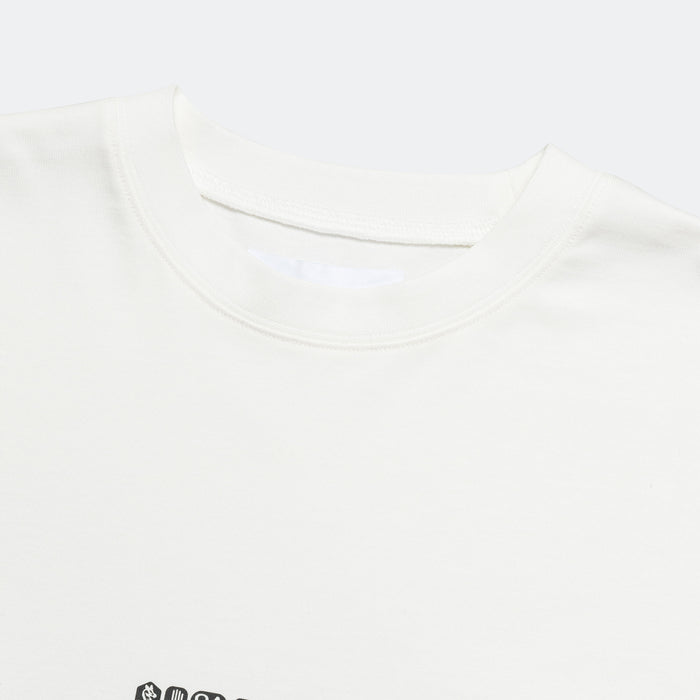 Peacemaker Painted Double Layer Boxy T-Shirt - Snow White