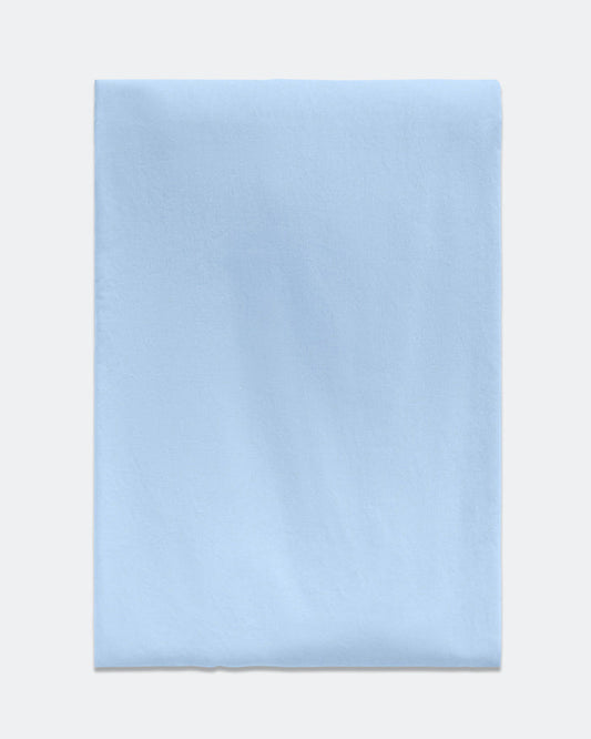 Percale Fitted Sheet - Island Blue