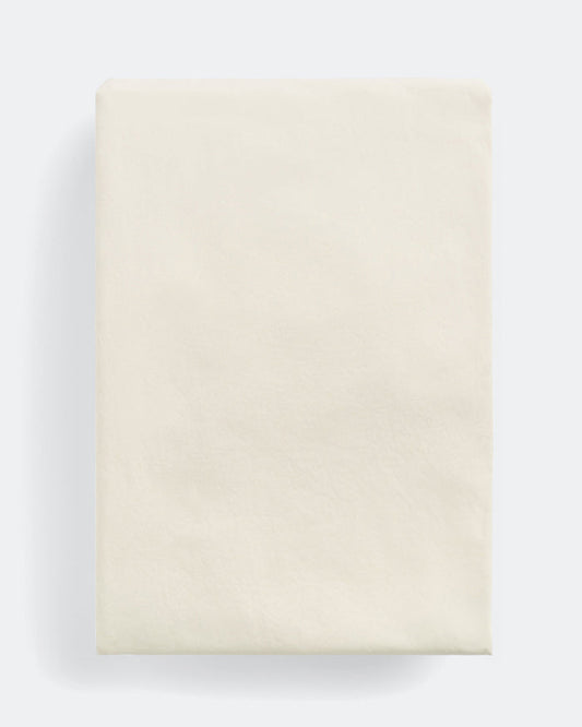 Percale Fitted Sheet - Winter White