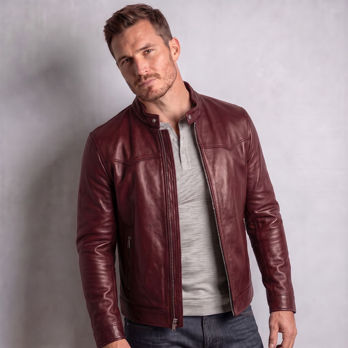 XS / Maroon / Leather
