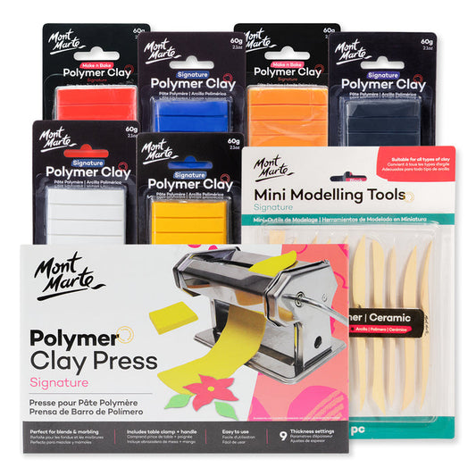 Polymer Clay Deluxe Starter Kit - Brights