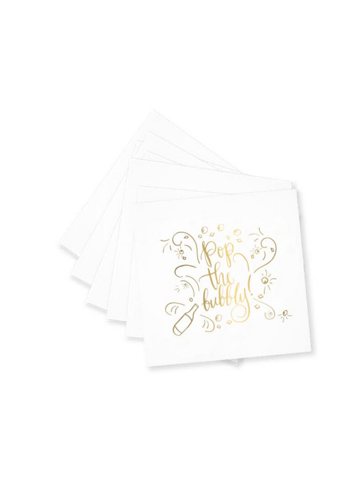 Pop the Bubbly Cocktail Napkins