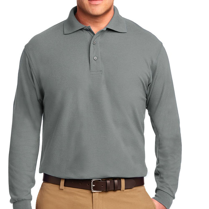 Port Authority Silk Touch Long Sleeve Polo