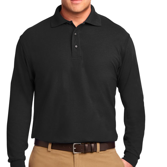Port Authority Silk Touch Long Sleeve Polo