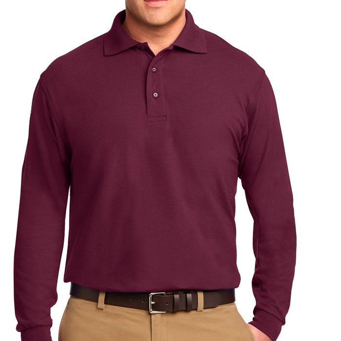 Port Authority Silk Touch Long Sleeve Polo