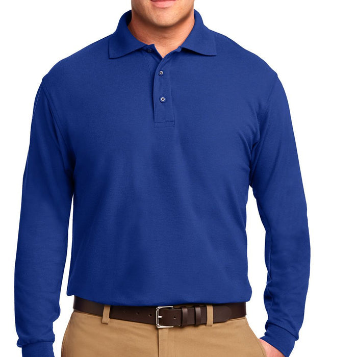 Port Authority Silk Touch Long Sleeve Polo