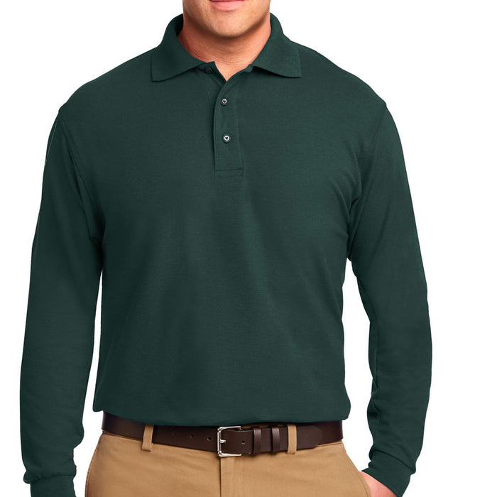 Port Authority Silk Touch Long Sleeve Polo