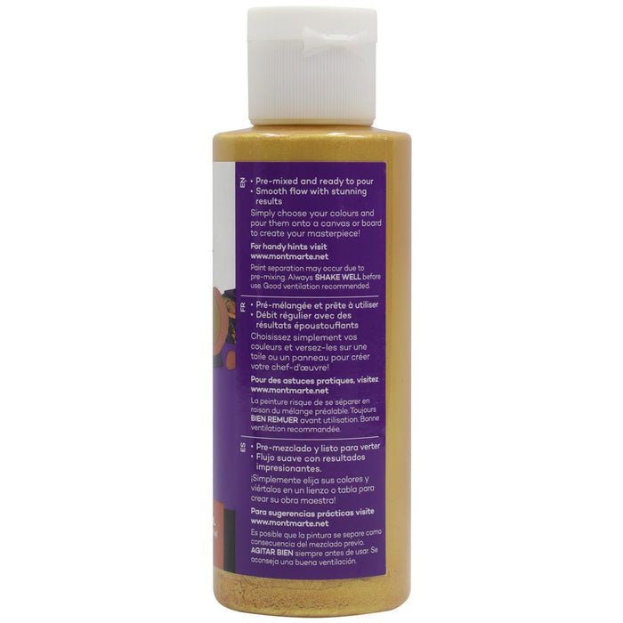 Pouring Acrylic Paint Premium 120ml Bottle - Gold