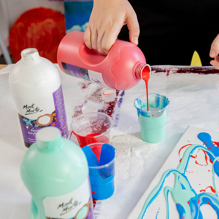 Pouring Acrylic Paint Premium 1L Bottle - Mint Green