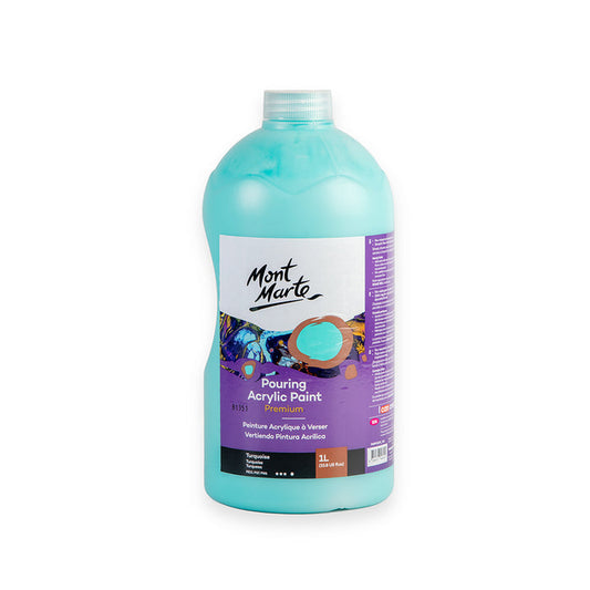 Pouring Acrylic Paint Premium 1L Bottle - Turquoise