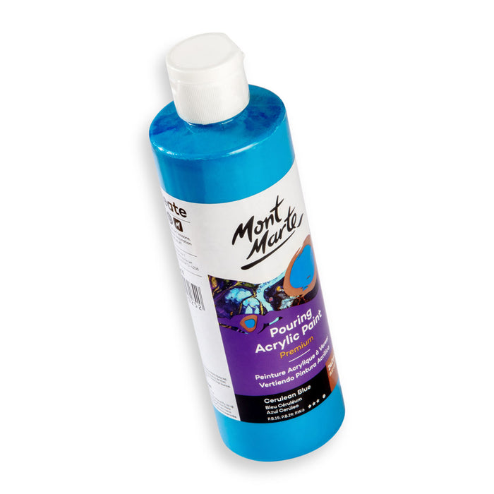 Pouring Acrylic Paint Premium 240ml - Cerulean Blue