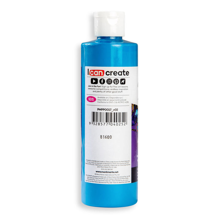Pouring Acrylic Paint Premium 240ml - Cerulean Blue