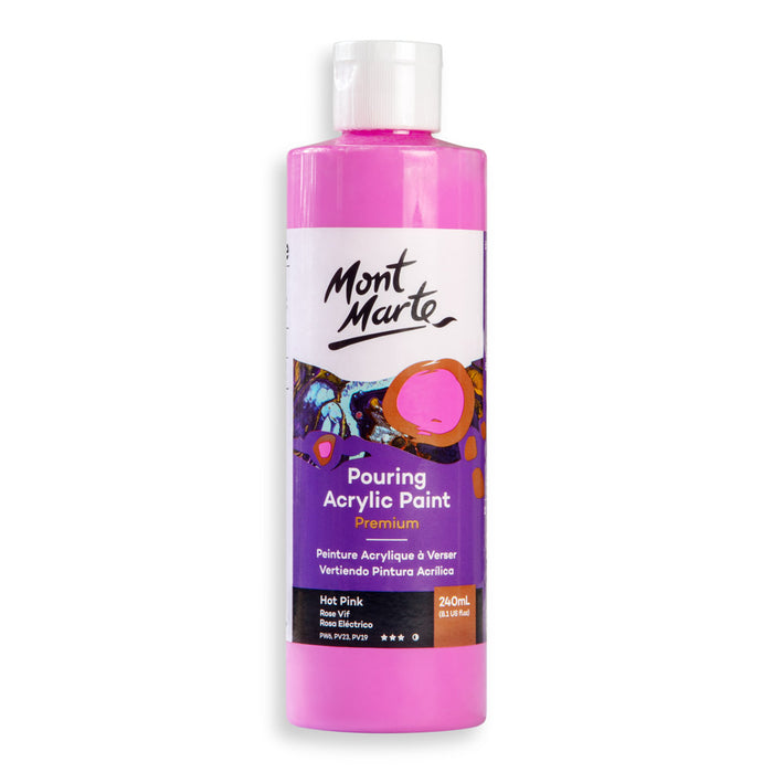 Pouring Acrylic Paint Premium 240ml - Hot Pink