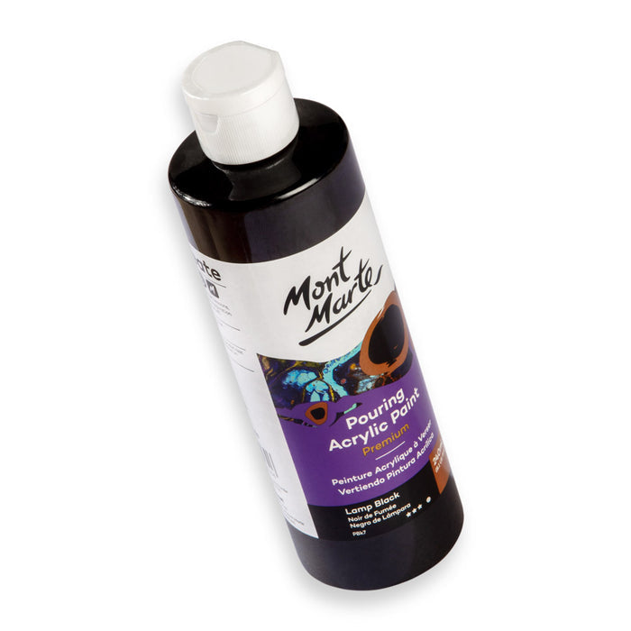 Pouring Acrylic Paint Premium 240ml - Lamp Black