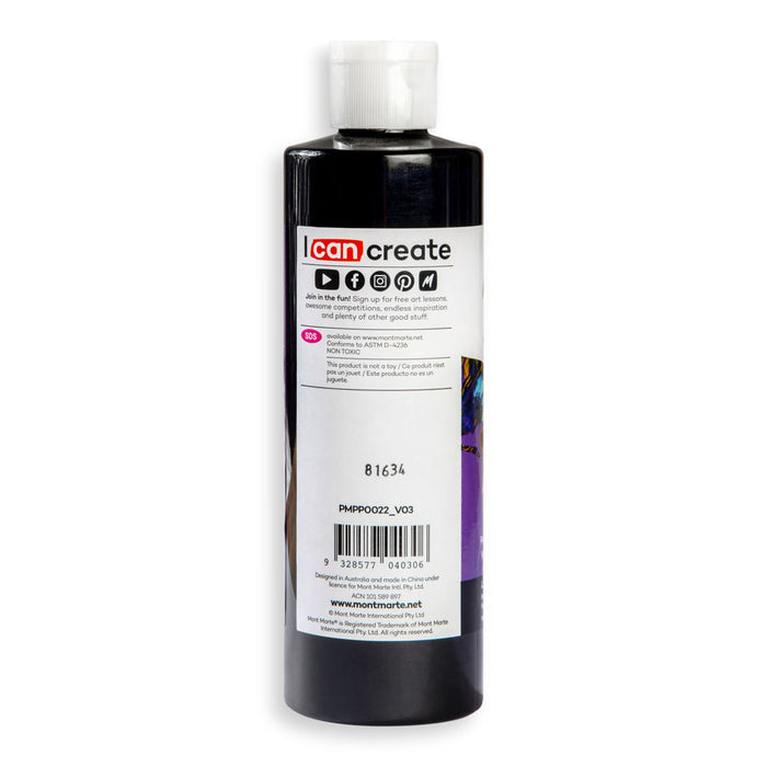 Pouring Acrylic Paint Premium 240ml - Lamp Black