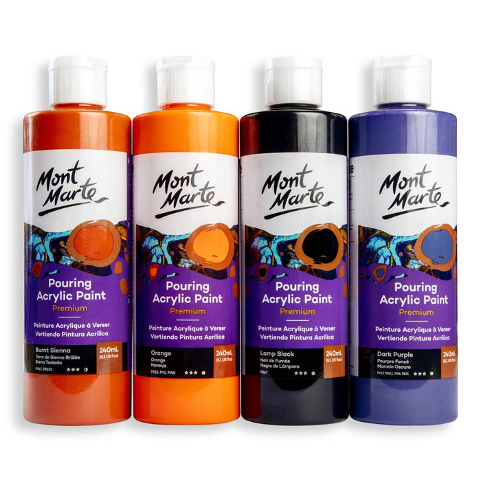 Pouring Acrylic Paint Premium 240ml - Lamp Black
