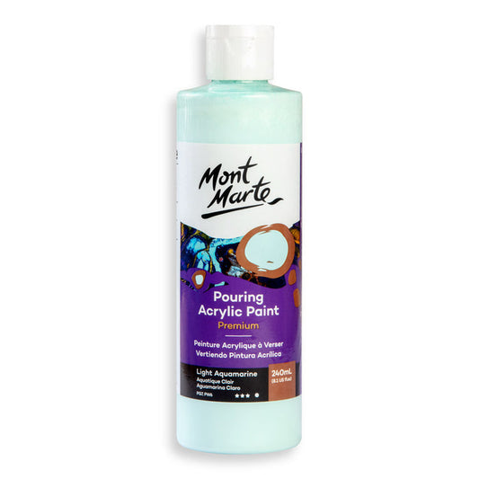 Pouring Acrylic Paint Premium 240ml - Light Aquamarine