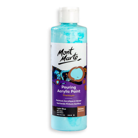 Pouring Acrylic Paint Premium 240ml - Light Blue