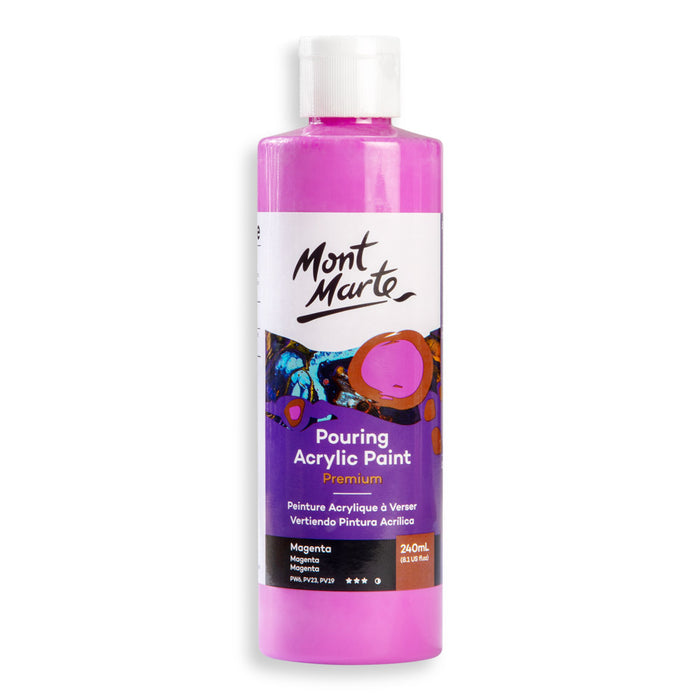 Pouring Acrylic Paint Premium 240ml - Magenta
