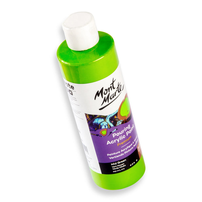 Pouring Acrylic Paint Premium 240ml - Mid Green
