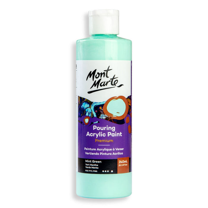 Pouring Acrylic Paint Premium 240ml - Mint Green