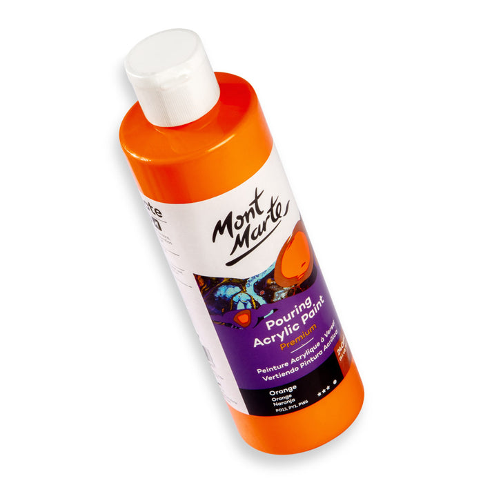 Pouring Acrylic Paint Premium 240ml - Orange