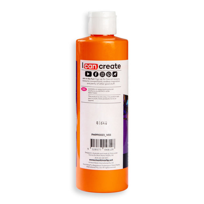Pouring Acrylic Paint Premium 240ml - Orange