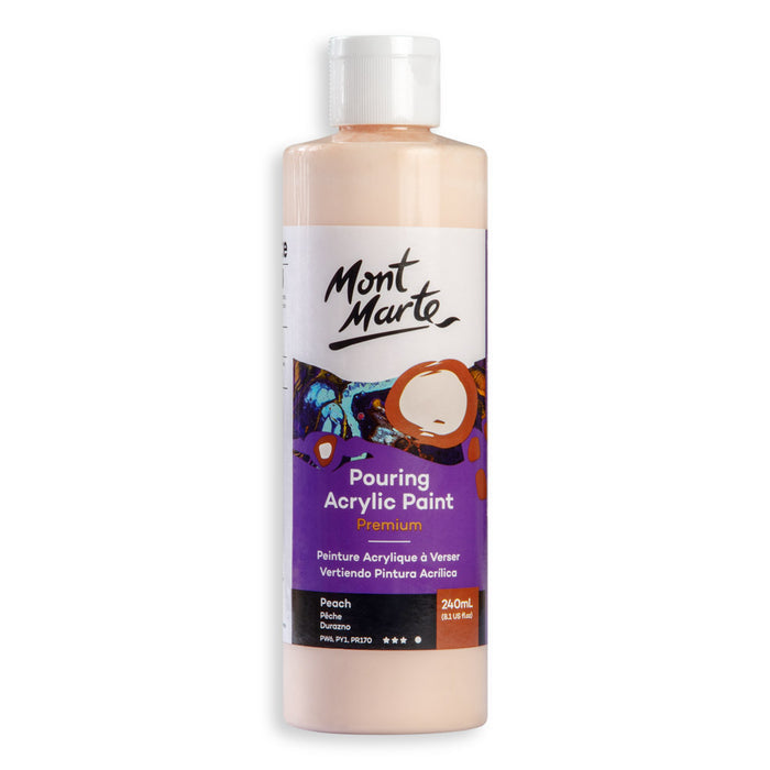 Pouring Acrylic Paint Premium 240ml - Peach