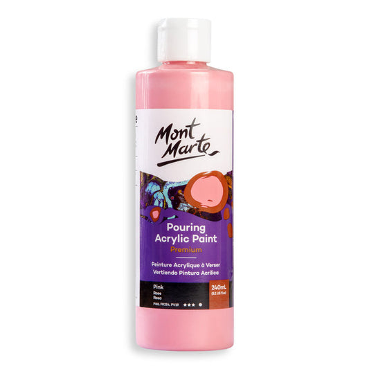 Pouring Acrylic Paint Premium 240ml - Pink